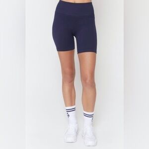 𝅺SPIRITUAL Gangster Ribbed Seamless Biker Shorts
Navy Blue Size XS/S NWT